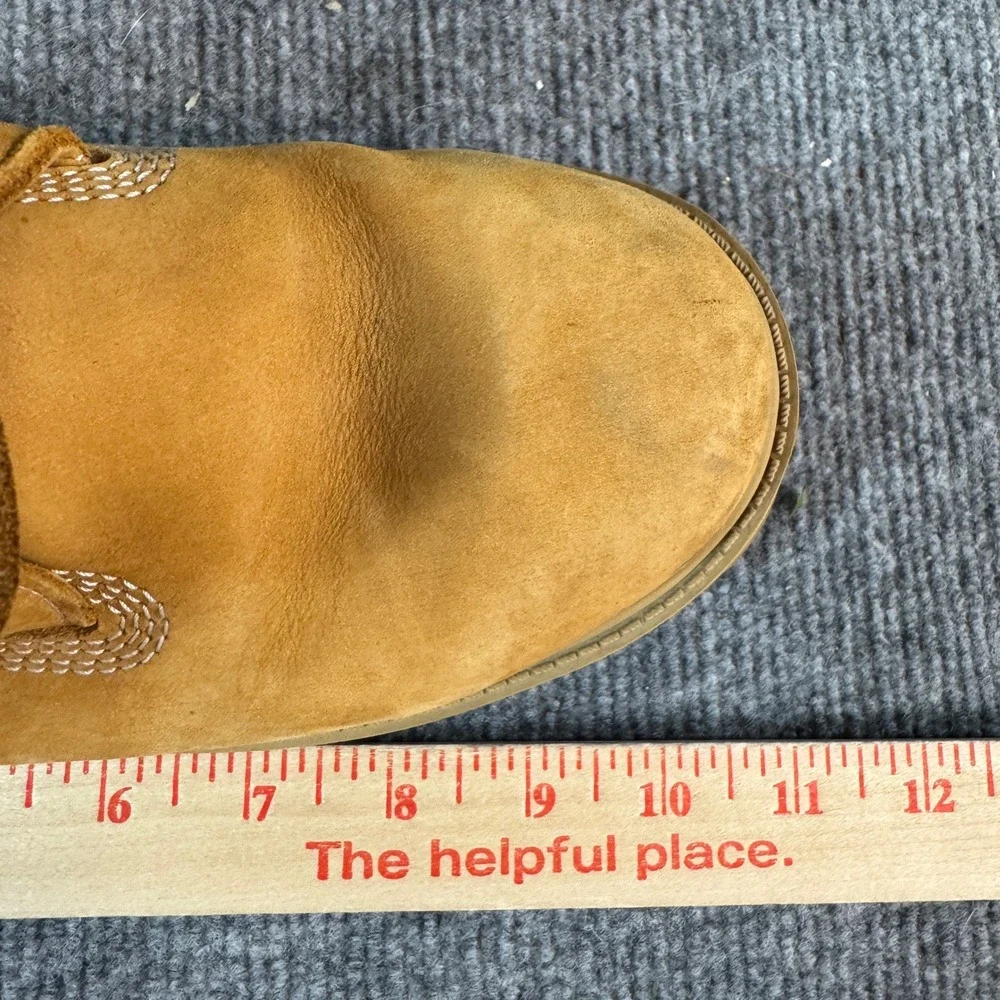 Timberland 6 Inch Premium Waterproof Boots Wheat Nubuck Leather Mens 7.5